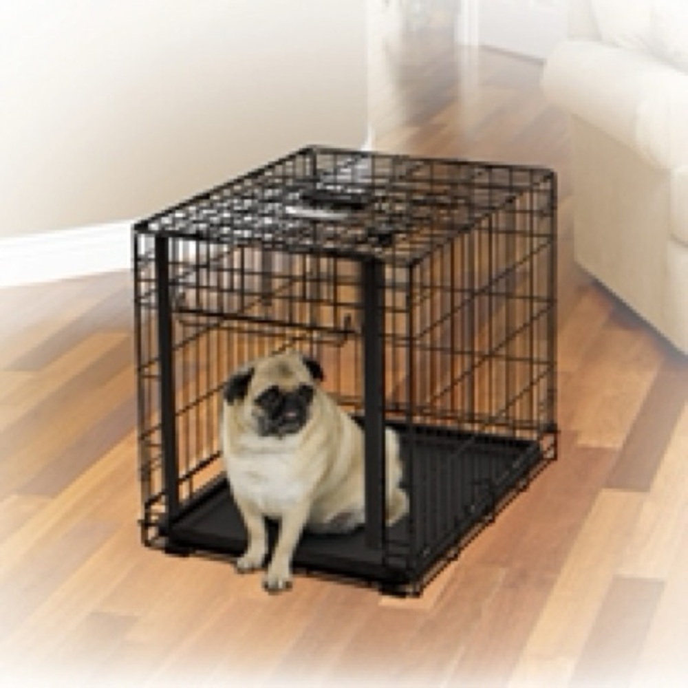 Black Metal Dog Crate